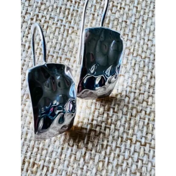 925 Sterling Silver Lot of 3 Pair of Earrings Pierced Hook Style minimalist - Picture 2 of 7